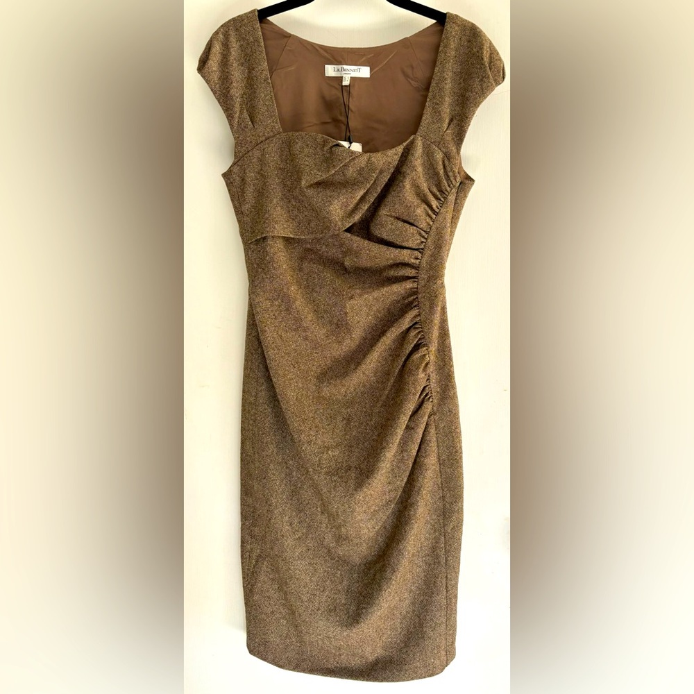NWT LK Bennett Pure Wool Tweed Dress UK 10 US 6 EU 38